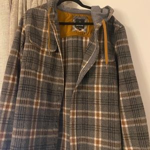 Men’s Prana Plaid Jacket Large